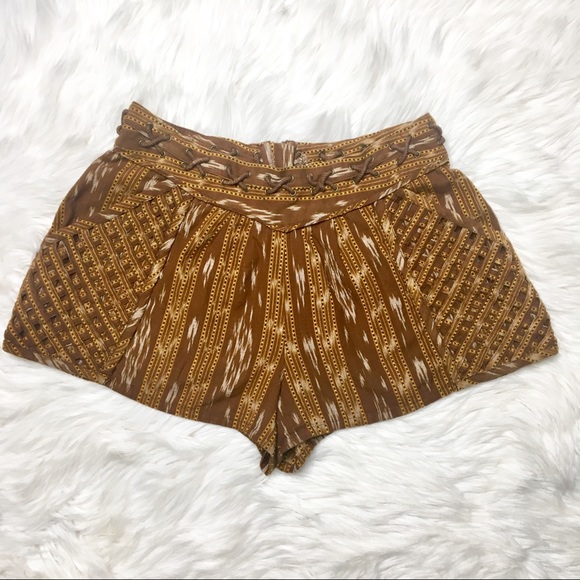 Free People Patola Ikat Lattice Shorts - Picture 3 of 8